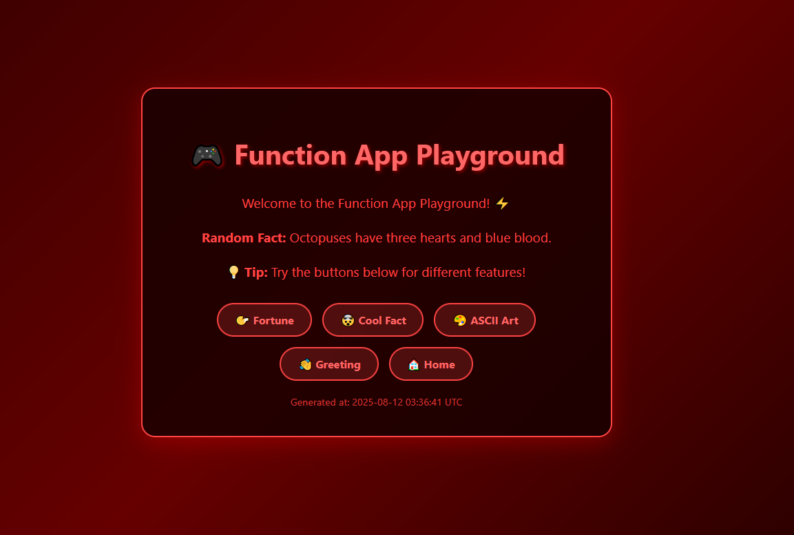 Function App Playground